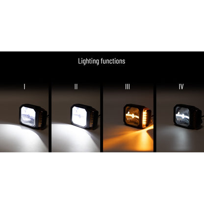 LED-ekstralys med 4 lysfunksjoner og oppvarmet linse, MYKAMAR – L3437