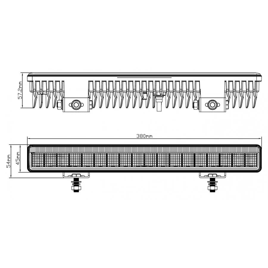 LED ekstralys / fjernlys med posisjonslys, KAMAR - L3416