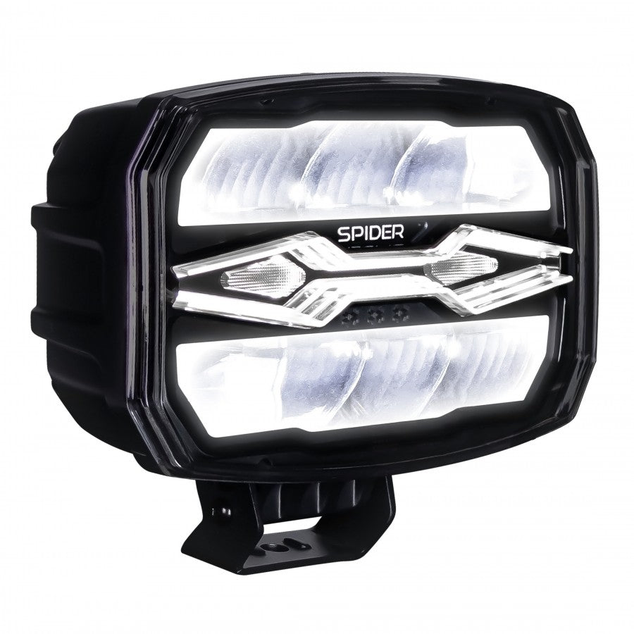 X-SPIDER NINJA LED ekstralys med fjernlys, posisjonslys og varsellys + hello effect, MYKAMAR - L3443