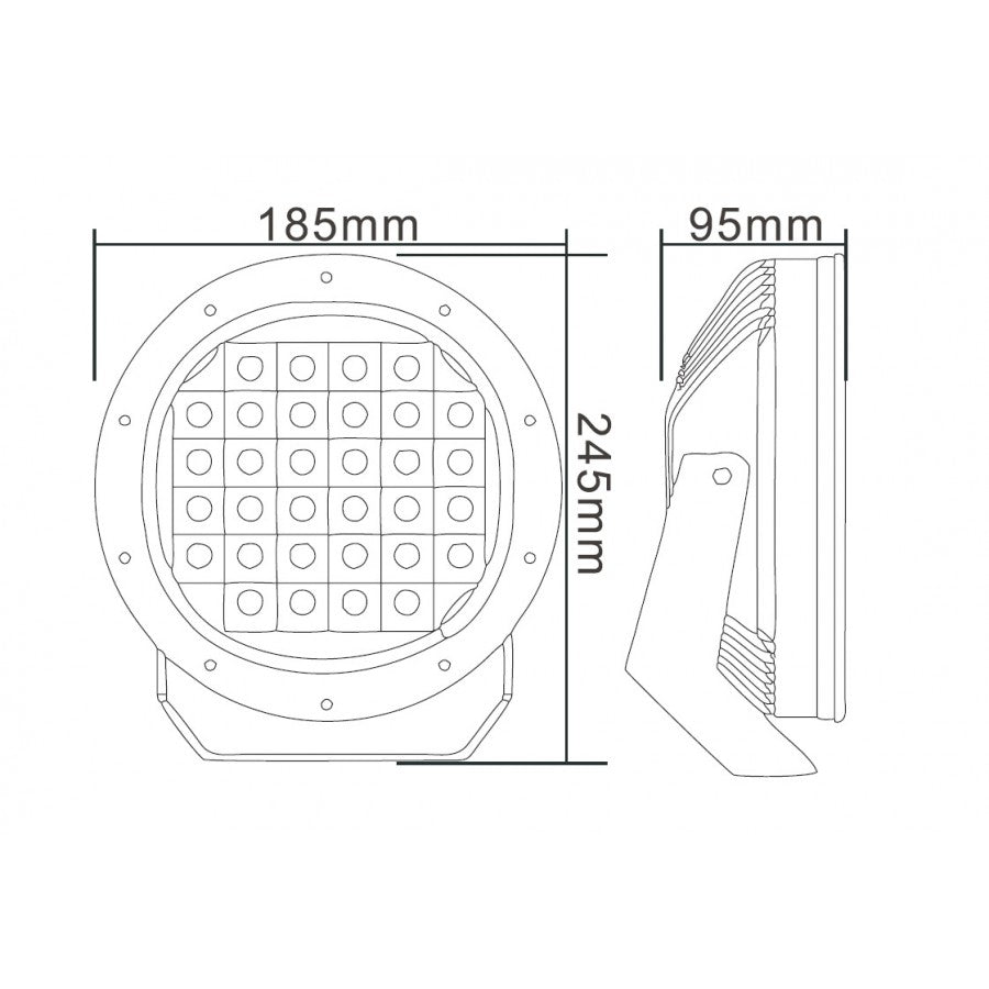 LED ekstralys med fjernlys og ring-posisjonslys, MYKAMAR – L3411