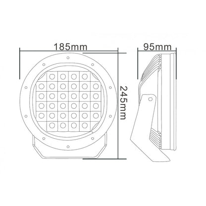 LED ekstralys med fjernlys og ring-posisjonslys, MYKAMAR – L3411
